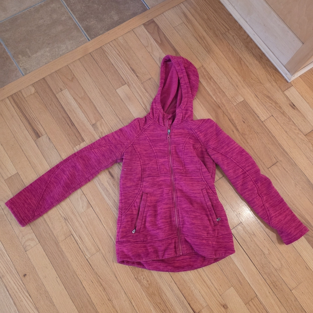 Athleta Hooded Zip Up Sweatshirt